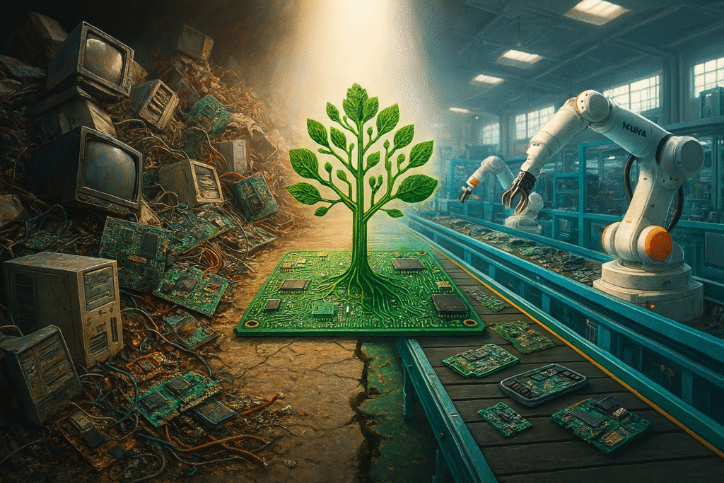 A Evolução da Reciclagem de Resíduos Eletrônicos